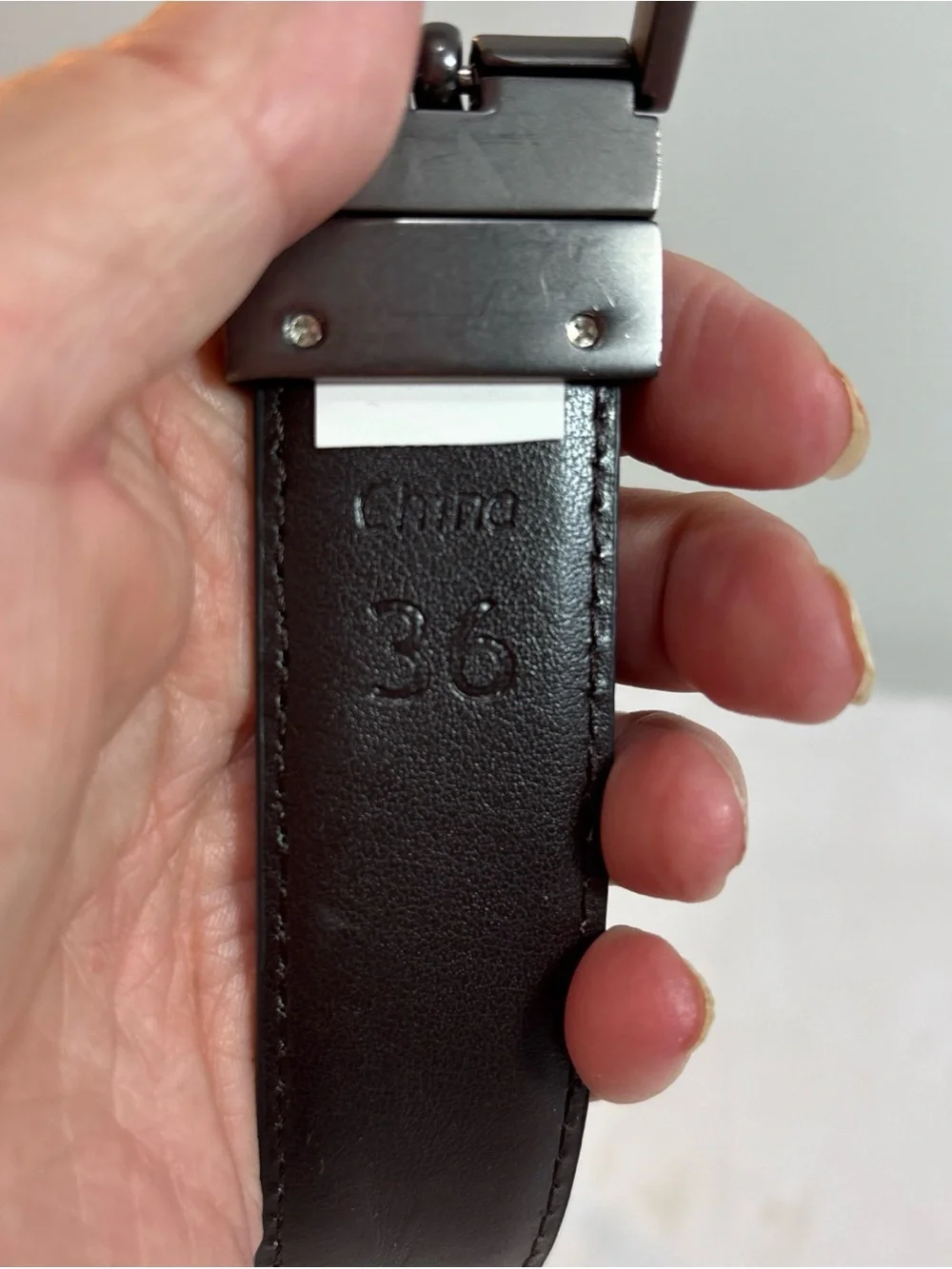 Steve Madden Men's black belt with metal buckle. 1137